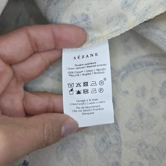 Sezane Antoinette Poisson Tote Bag NEW - Picture 7 of 8